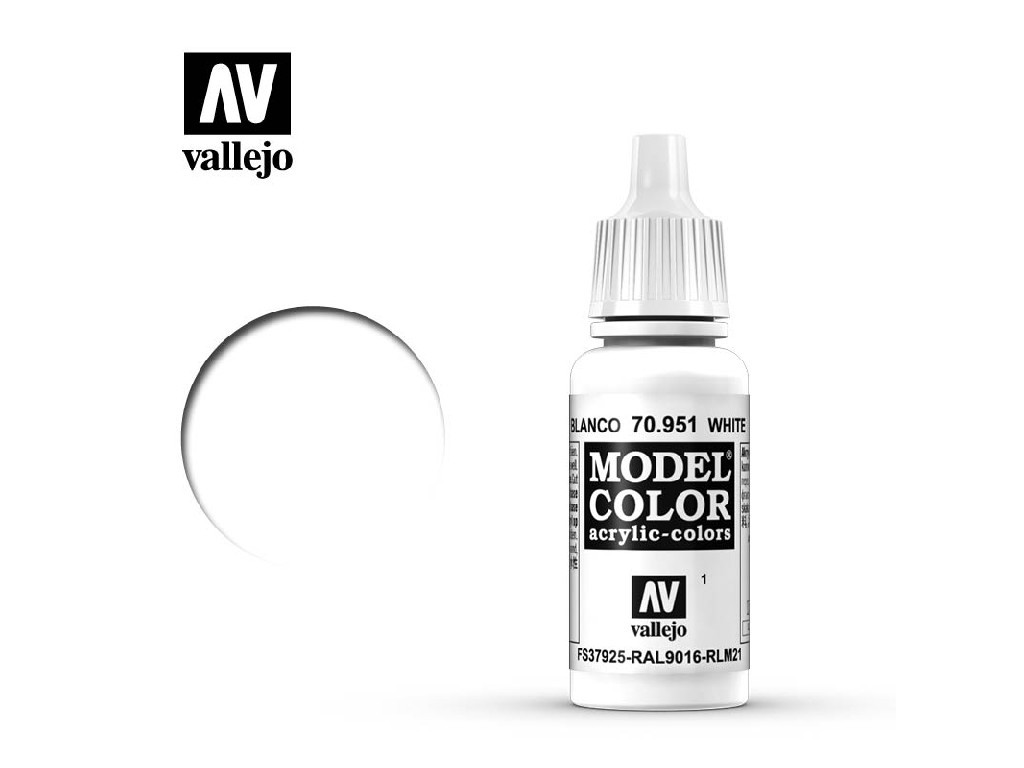 Acrylic color Vallejo Model Color 70951 White (17ml)