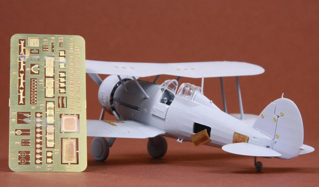 1/72 Gloster Gladiator exterior set - PE for Airfix