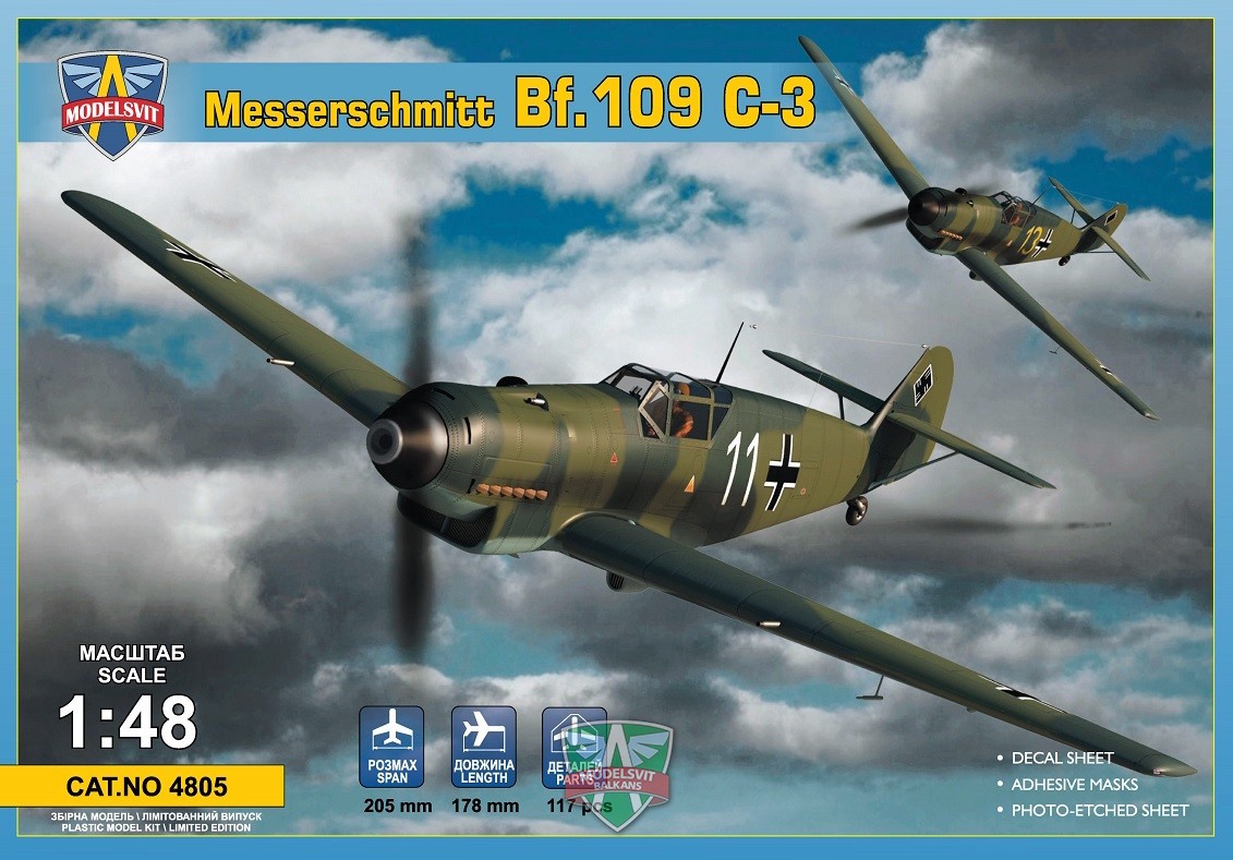 1 48 Messershmitt Bf 109 C 3 Vse Pro Modelare Art Scale