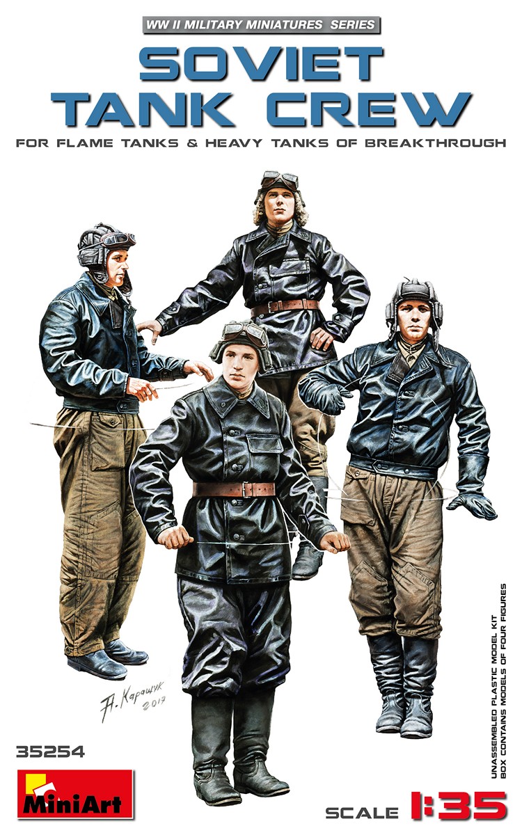 MINIART 1/35 35185 SOVIET HEAVY ARTILLERY CREW Model