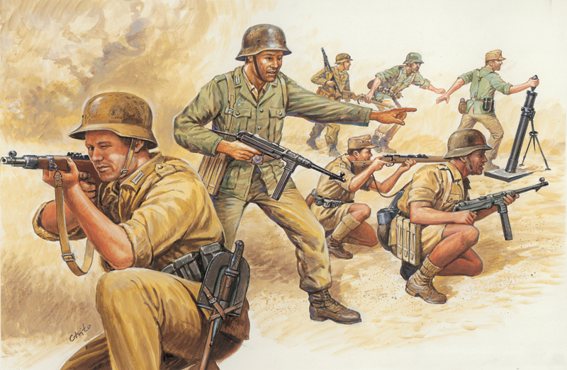 Italeri 6076 - WWII - GERMAN AFRIKA CORPS (1:72) | Vše pro modeláře Art ...