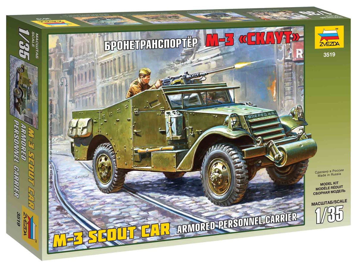 Zvezda 3519 - M-3 Armored Scout Car (1:35) | Vše pro modeláře Art Scale