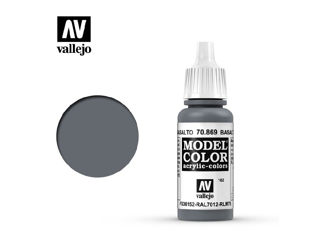 Acrylic color Vallejo Model Color 70869 Basalt Grey (17ml)