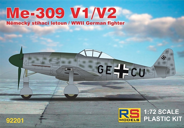 Scale plastic kit 1/72 Messerschmitt 309 V1/V2 3 decal v. for Luftwaffe