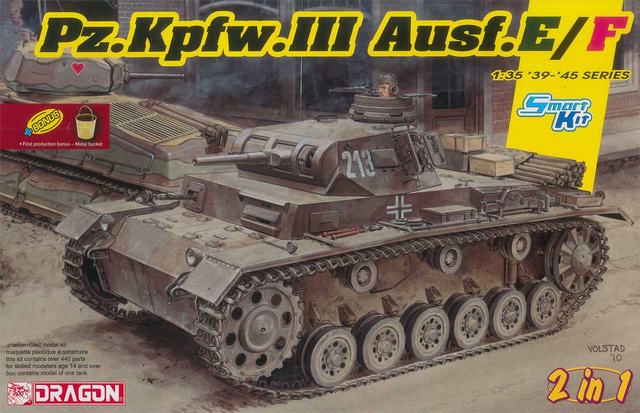 Model Kit Tank 6944 Pz Kpfw Iii Ausf E F Smart Kit 2 In 1 1 35 Vse Pro Modelare Art Scale