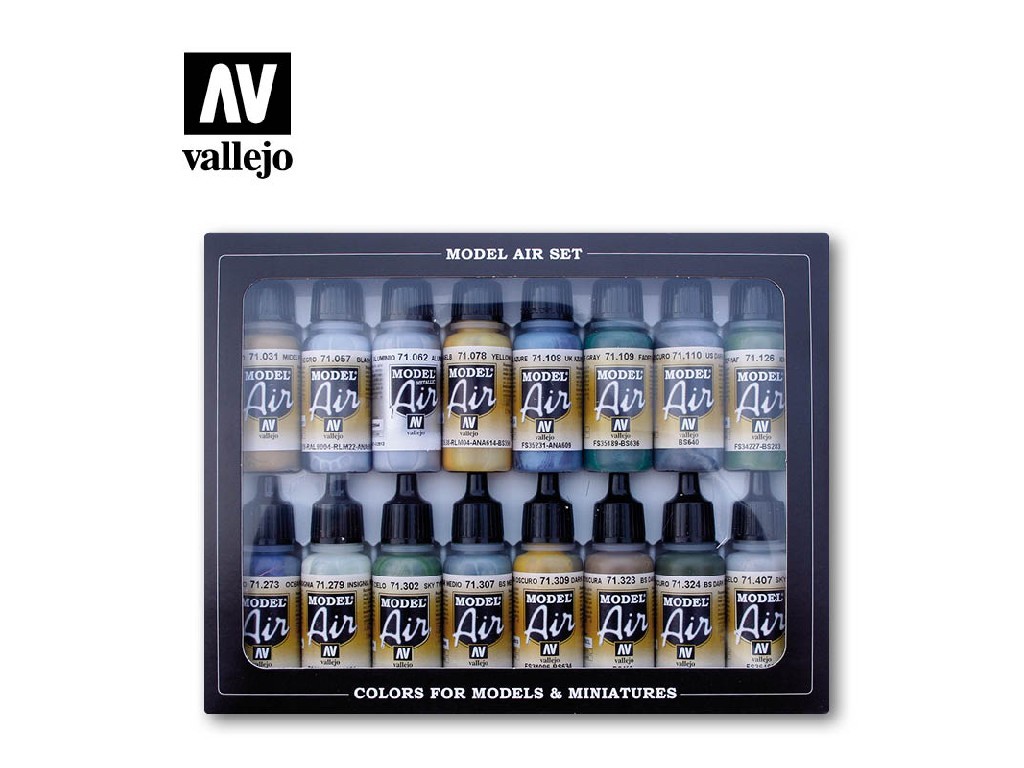 Acrylic colors set for Airbrush Vallejo Model Air Set 71191