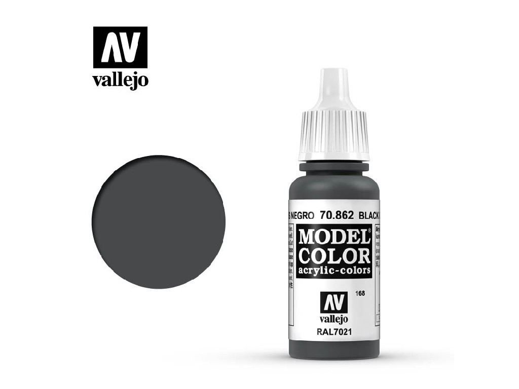 Model Air Vallejo Black (Metallic) 71073 acrylic airbrush color