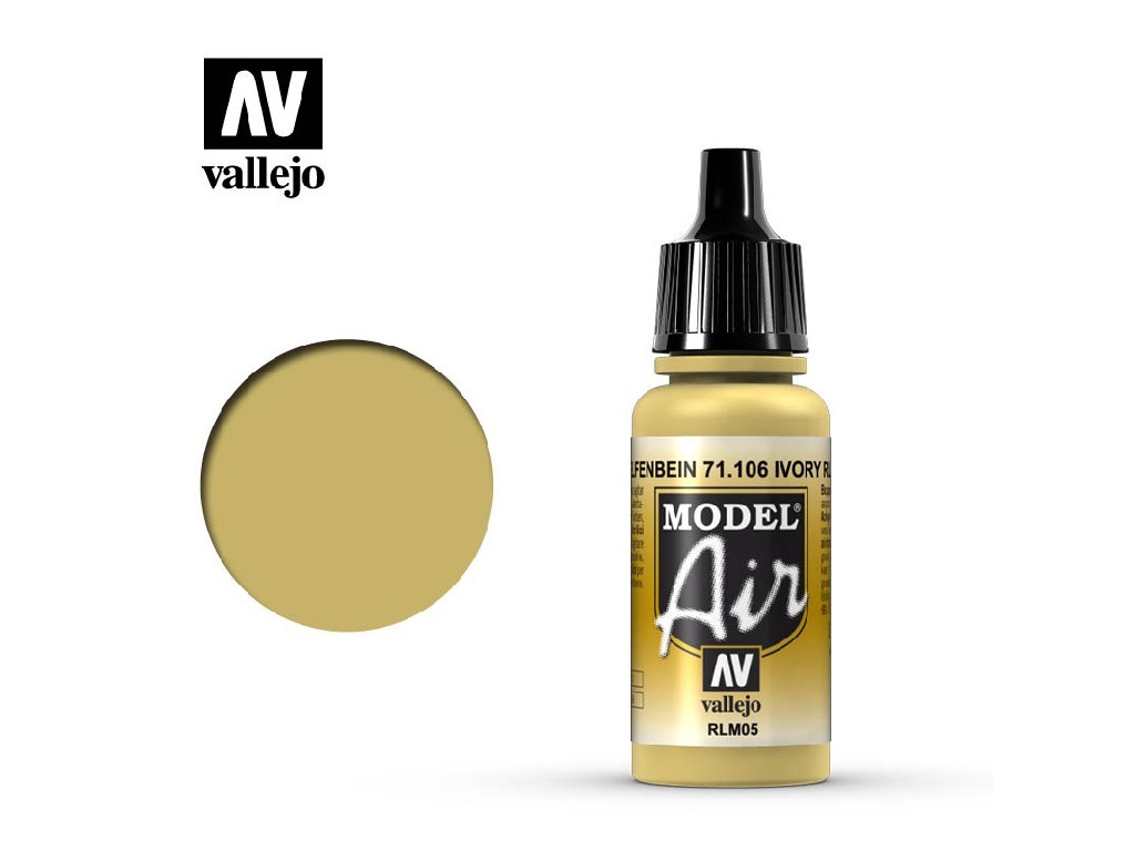 Acrylic color for Airbrush Vallejo Model Air 71106 Ivory RLM05 (17ml)