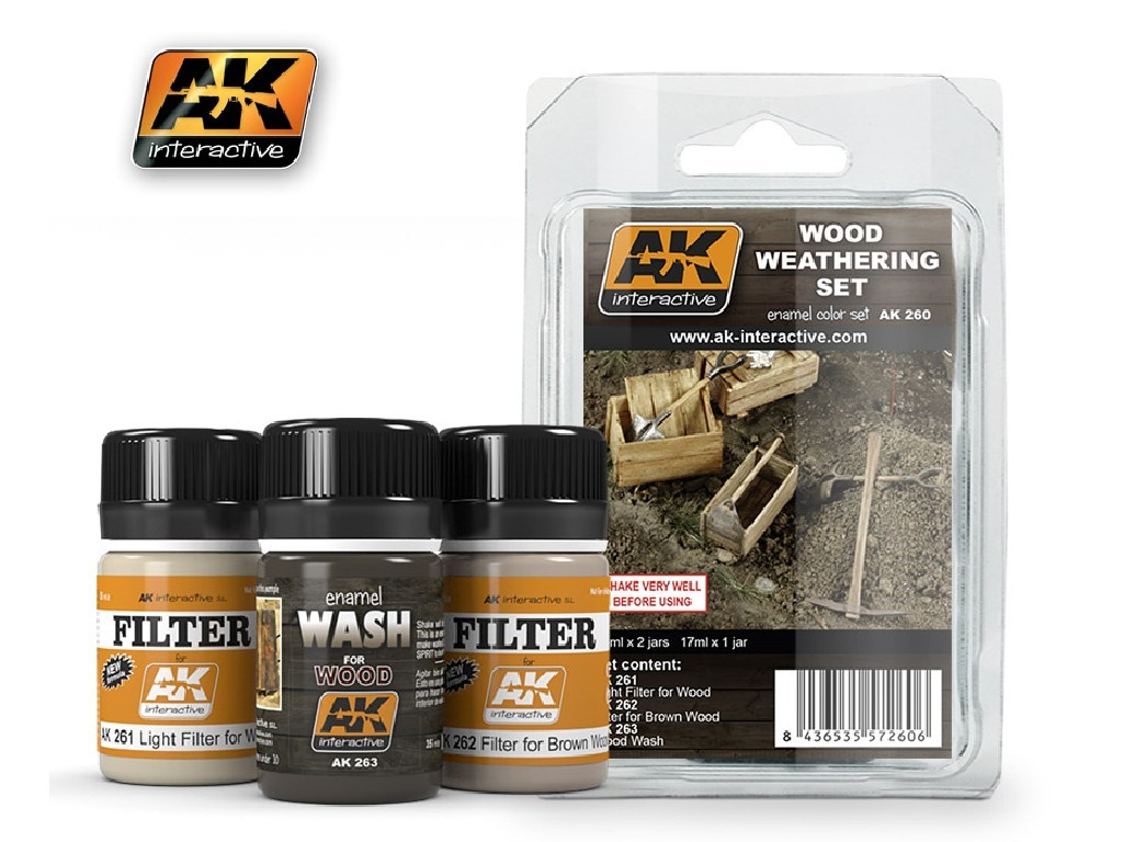 Ak Interactive - Wood Weathering Set 