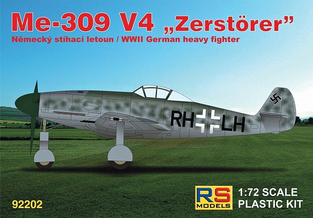 Scale plastic kit 1/72 Messerschmitt 309 V4 4 decal v. for Luftwaffe