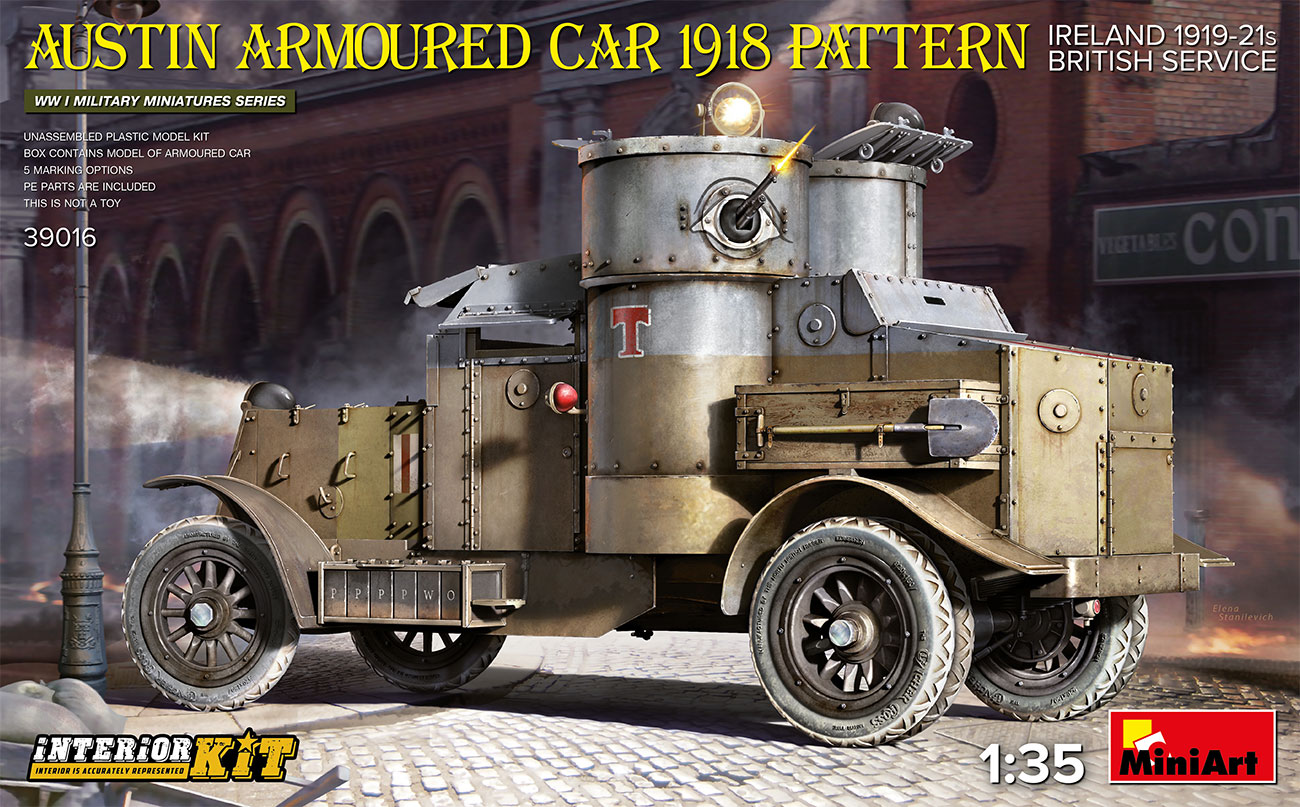 1/35 Austin Armoured Car 1918 Pattern. Ireland 1919-21. British Service. Interior Kit - Miniart