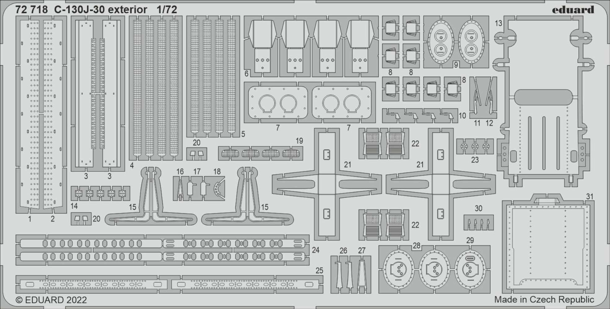 1/72 C-130J-30 exterior for ZVEZDA kit | Vše pro modeláře Art Scale