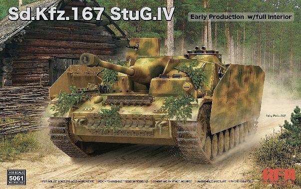 1/35 Sd.Kfz.167 StuG.IV Early Production w/full interior & workable track links - RFM