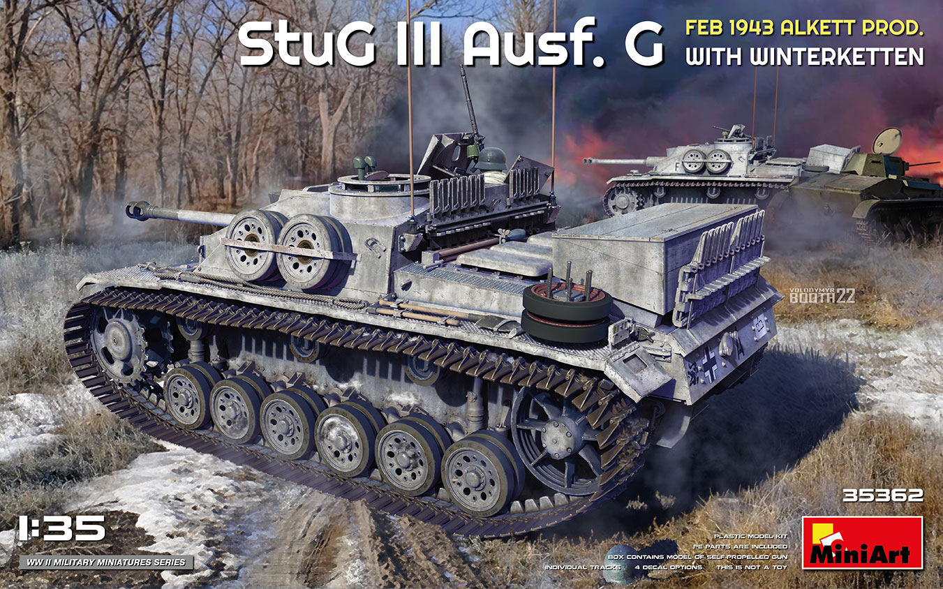 1/35 StuG III Ausf. G  Feb 1943 Alkett Prod. with Winterketten  - Miniart