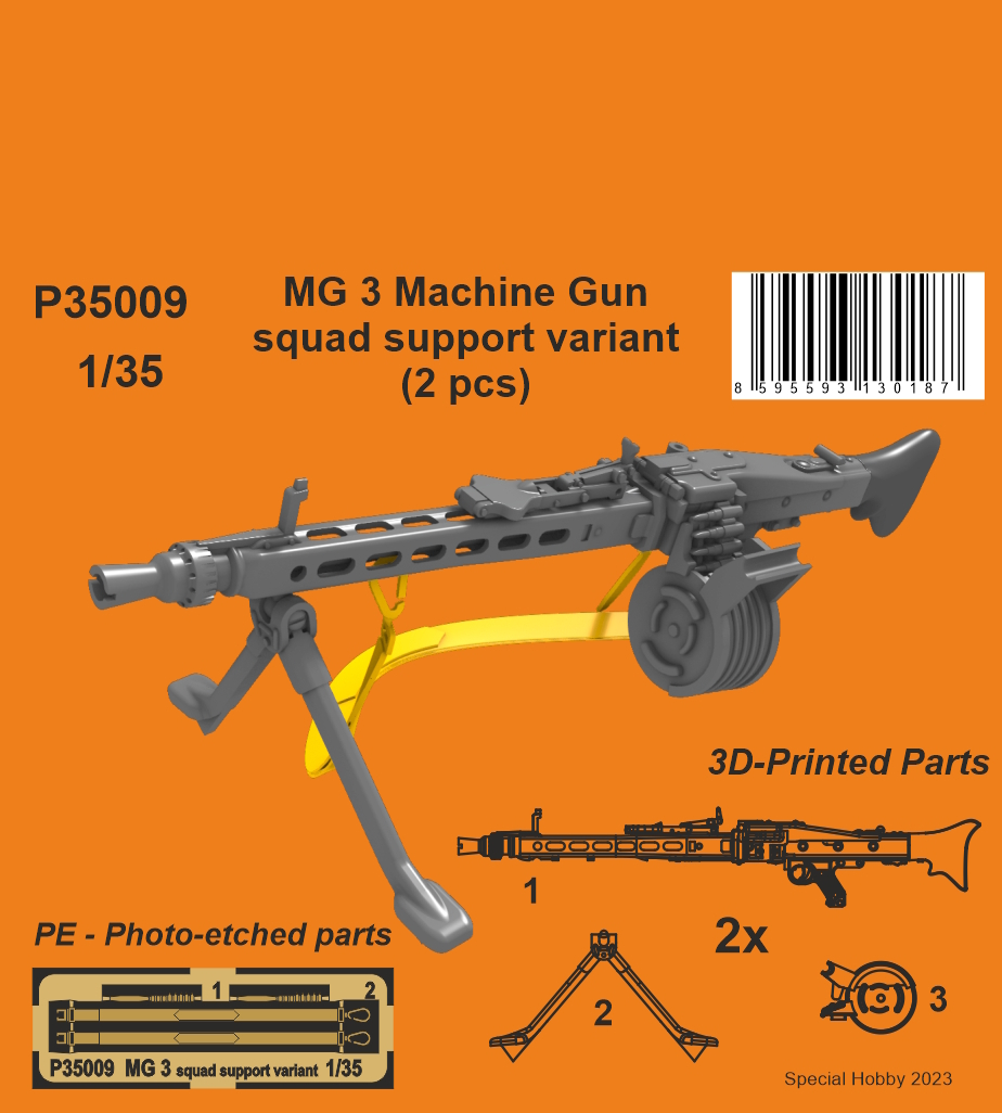 1/35 MG 3 Machine Gun - squad support variant (2 pcs) | Vše pro ...