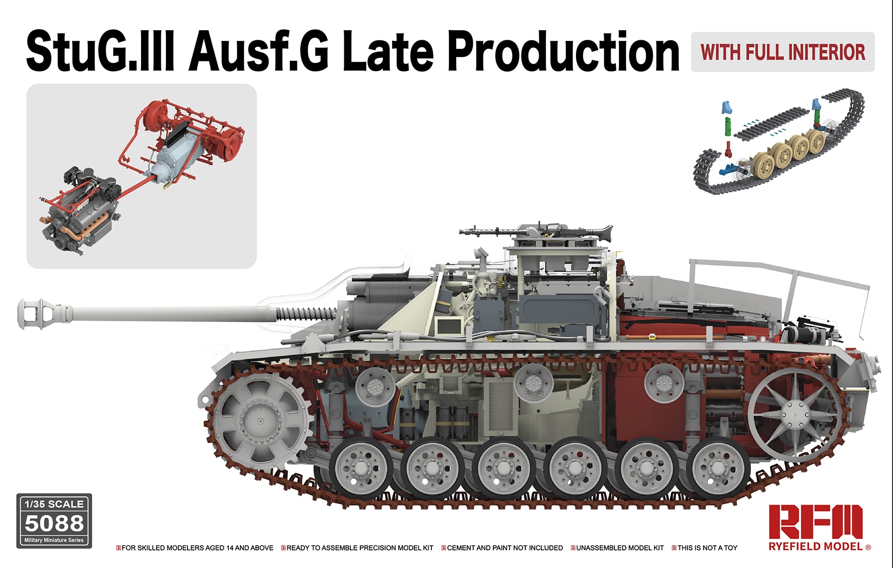 1/35 StuG.III Ausf.G Late Production with full interior - RFM | Vše pro ...