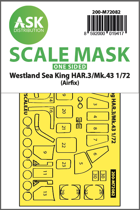 Westland Sea King Har Mk One Sided Express Fit Mask For