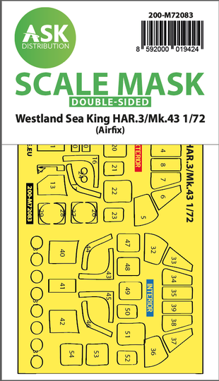 Westland Sea King Har Mk Double Sided Express Fit Mask For Airfix V E Pro Model E