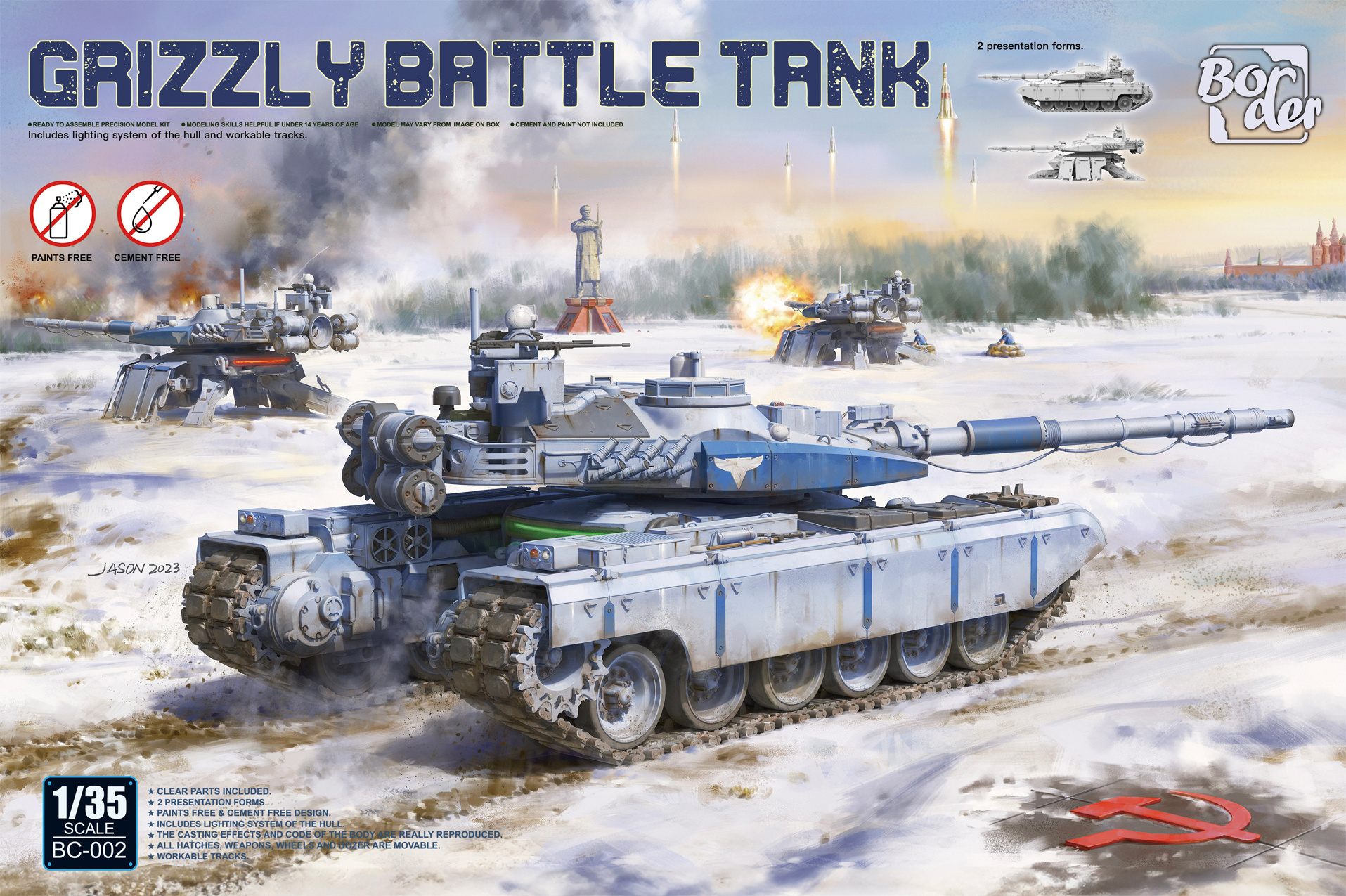 1/35 Grizzly Battle Tank (Red Alert 2 game) - Border Model | Vše pro  modeláře Art Scale