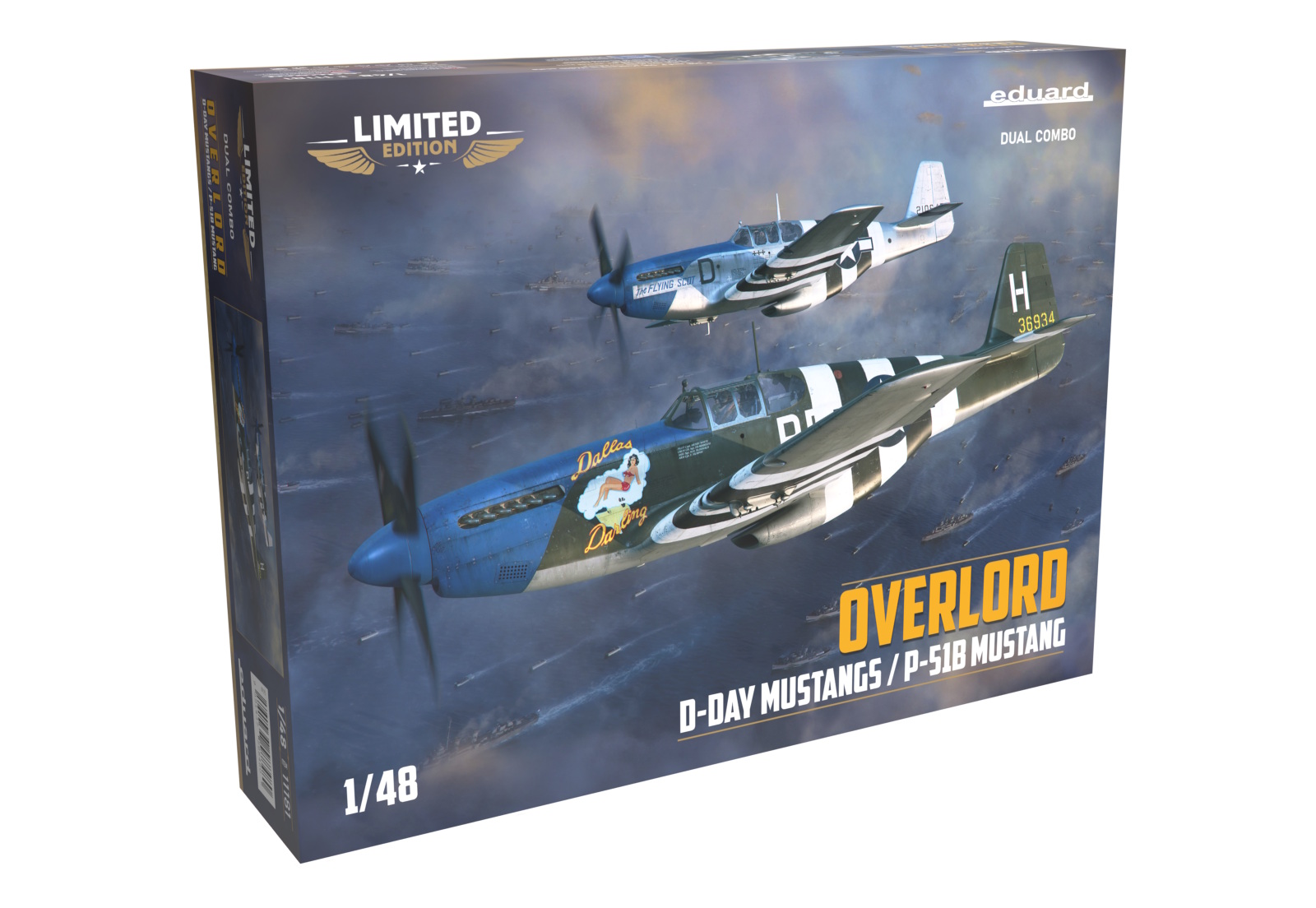 OVERLORD: D-DAY MUSTANGS  / P-51B MUSTANG  DUAL COMBO 1/48 - EDUARD-LIMITED kit