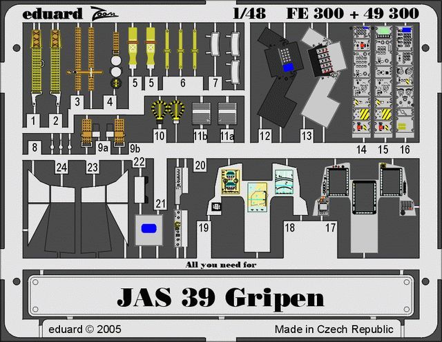 JAS-39 Gripen ITALERI kit Vše modeláře Art Scale