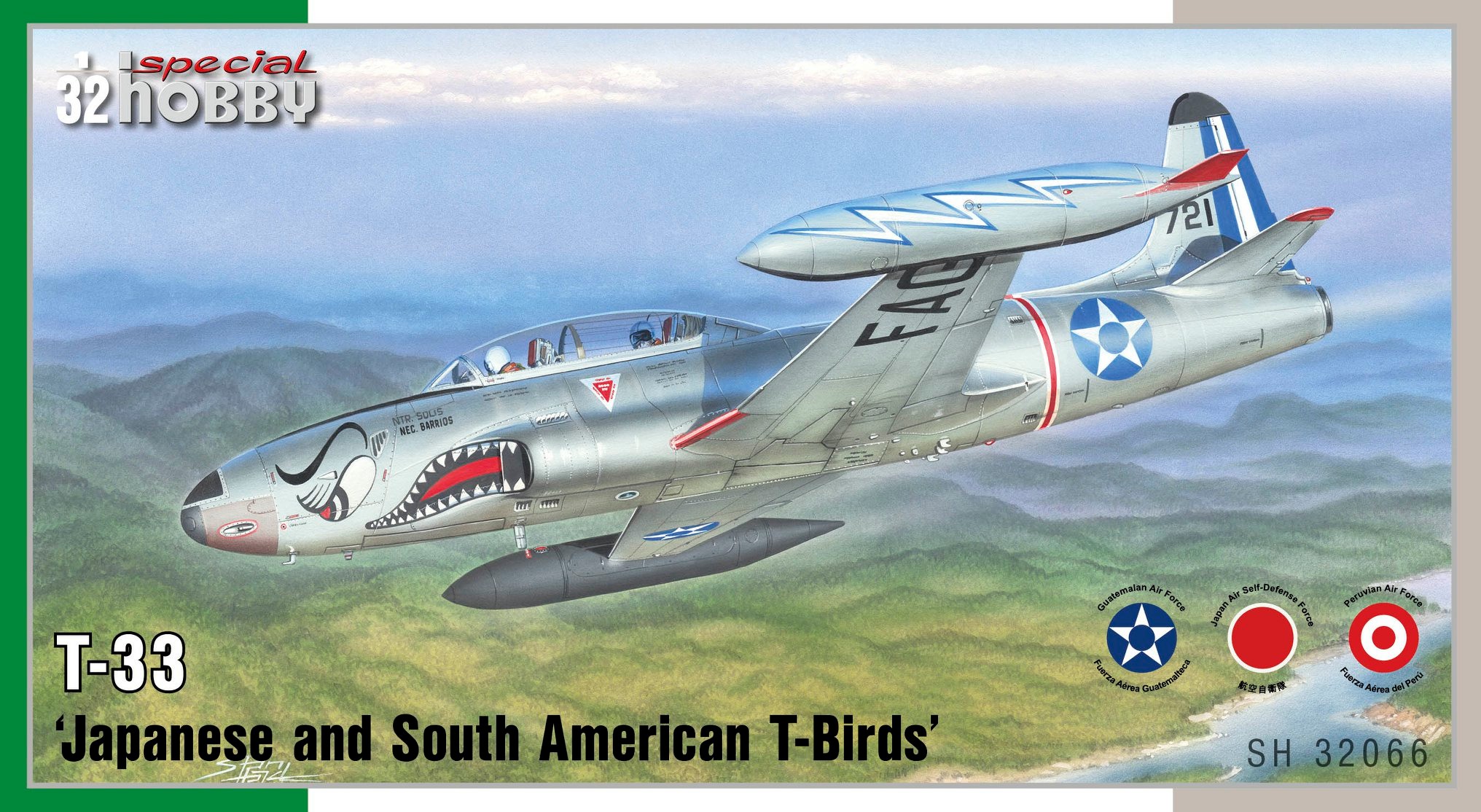 Scale plastic kit 1/32 T-33 'Japan and South American T-Birds'