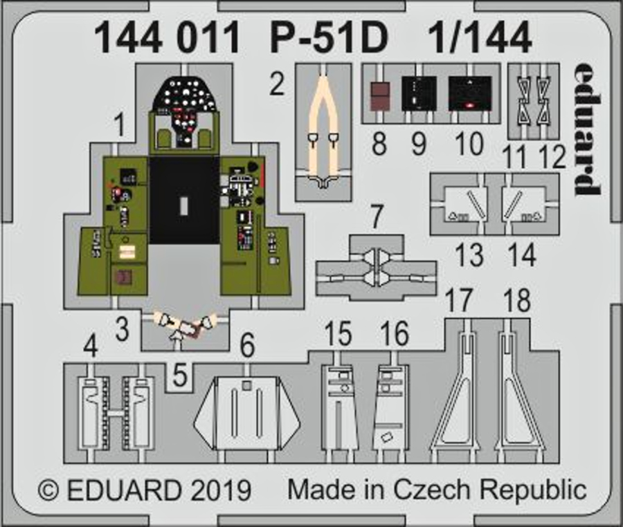 1/144 P-51D for EDUARD/PLATZ kit