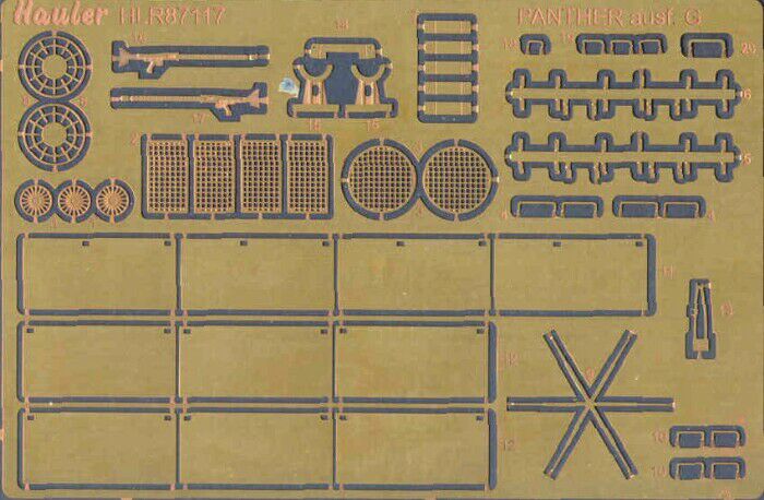 1/87 PANTHER ausf G photoetched set for Trident PANTHER | Vše pro ...