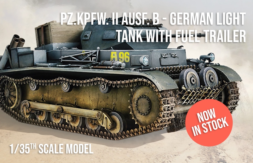 1/35 Pz.Kpfw. II Ausf. b - German Light Tank with fuel trailer EN